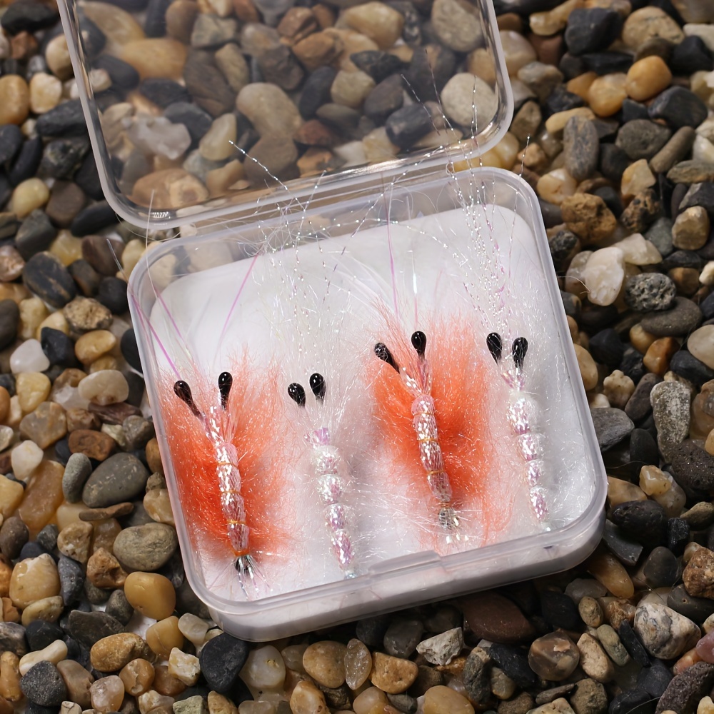 Back Flash Shrimp Fly Kit #6 Orange #1 Pearl Sinking - Temu Canada