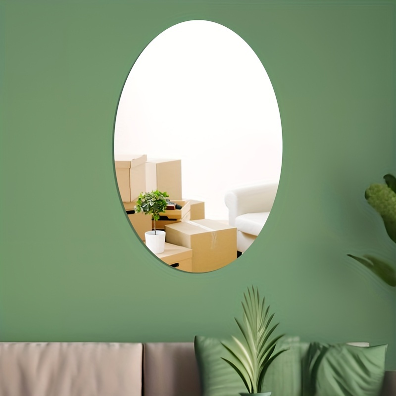Hojas de espejo flexibles autoadhesivas, azulejos de espejo que no son de  cristal, adhesivo de espejo para decoración de pared del hogar (10, 10 x 12