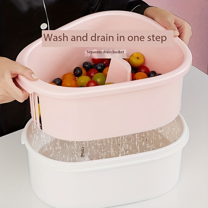 Dropship Fruit Vegetable Cleaning Device Salad Manual Washing Spinner With  Brush Hand Crank Fruit Washing Machine With Bowl Kitchen Gadget to Sell  Online at a Lower Price