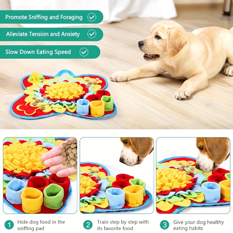 Dog Snuffle Mat Pet Puzzle Toy Sniffing Training Pad Activity