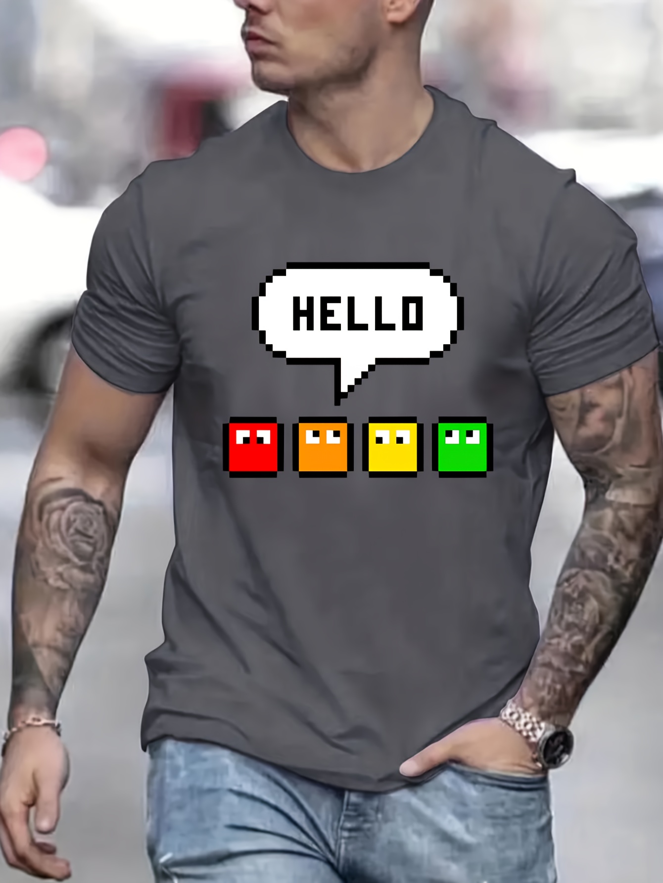 5-9 Years Boys Roblox 3d Printed Summer T-shirt Tops