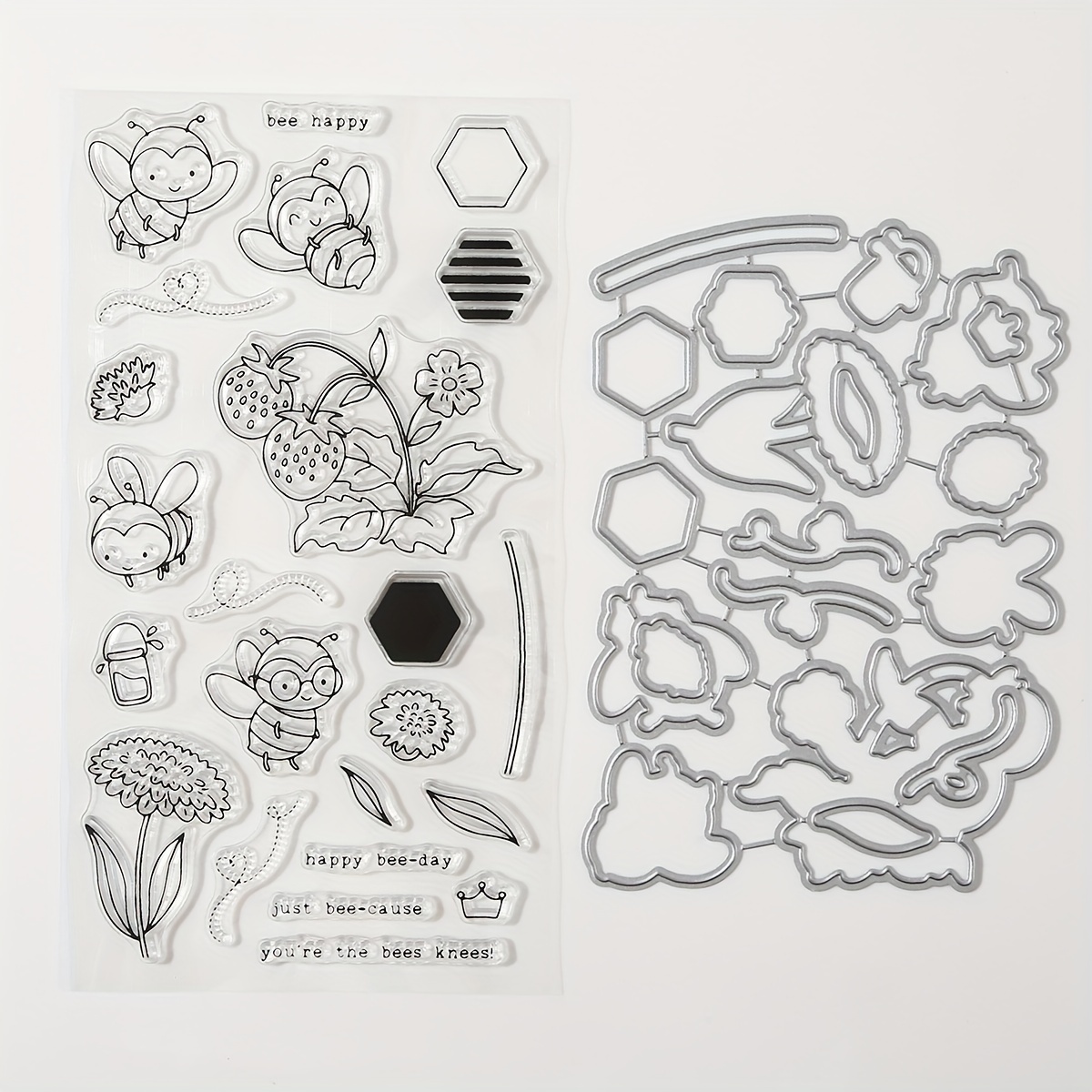 Image of 1 Set Cows, Flamingo, Hippo And Series Stamp And Cutting Dies Set For Diy Scrapbooking Decoration Paper Craft Album Card Making