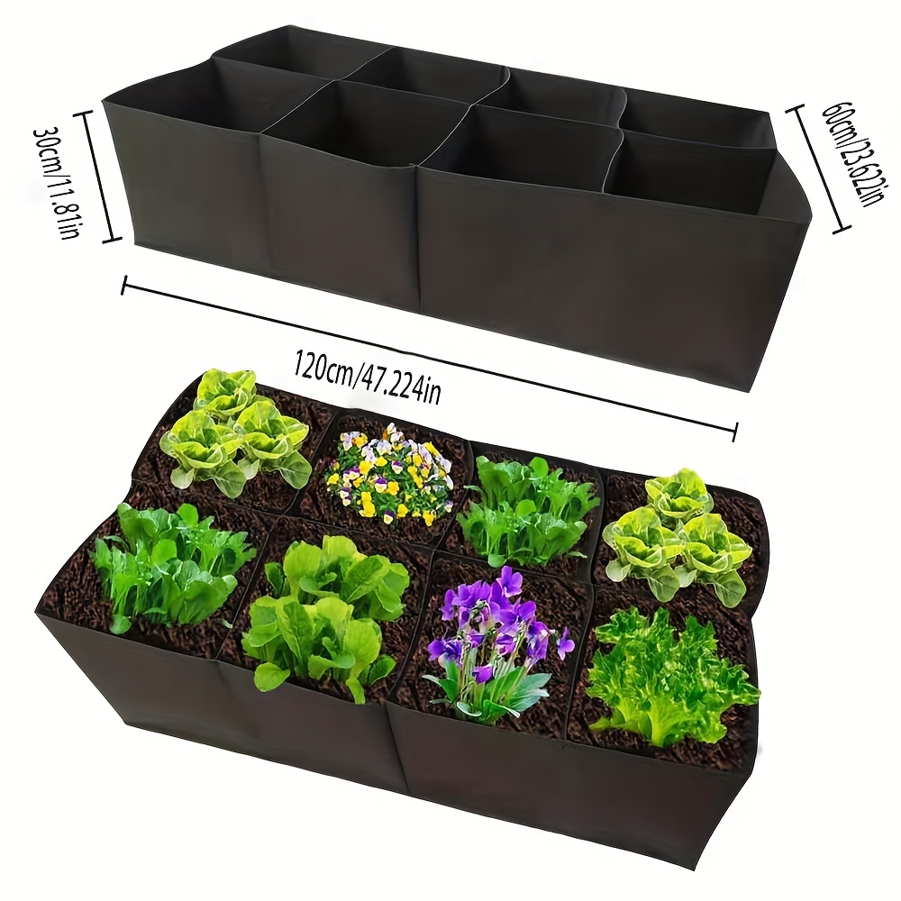 1pc Fabric Raised Garden Bed 30 128 Gallon 4 8 Grids Raised Vegetable