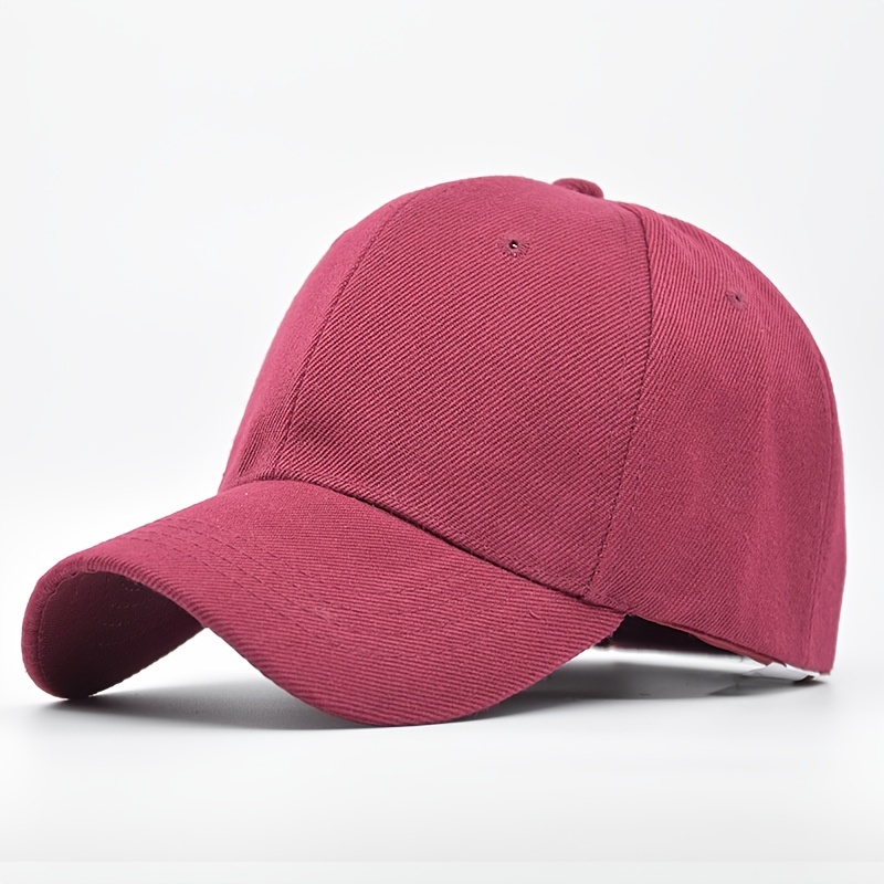 Solid Baseball Cap Street Retro Cap Sun Visor