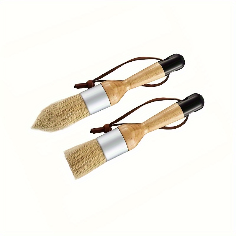 Natural Bristles Small Round And Large Oval Brushes - Temu