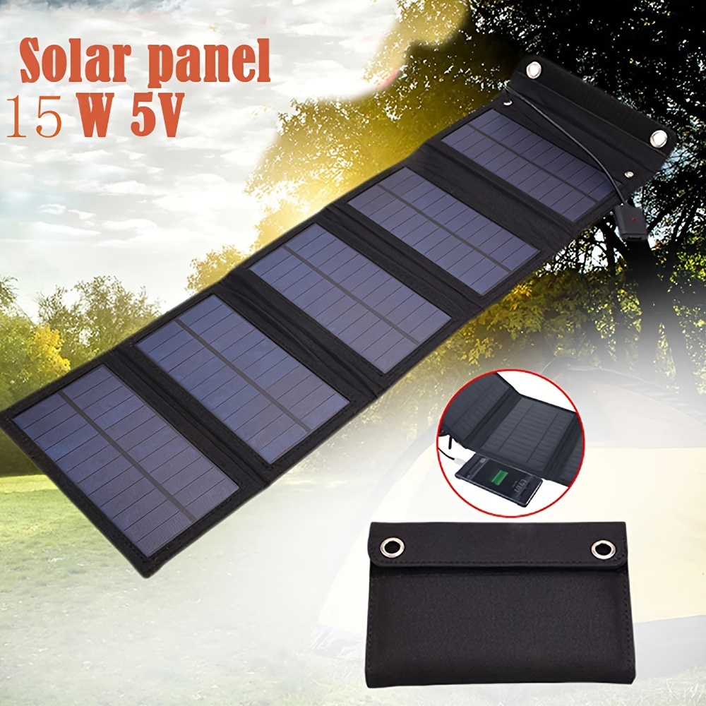 1 Pack, 100Watt 23.5% Alta Tasa De Crecimiento Panel Solar Portátil Para  Estación De Energía, Cargador Solar Plegable Con Soporte Ajustable,  Impermeab