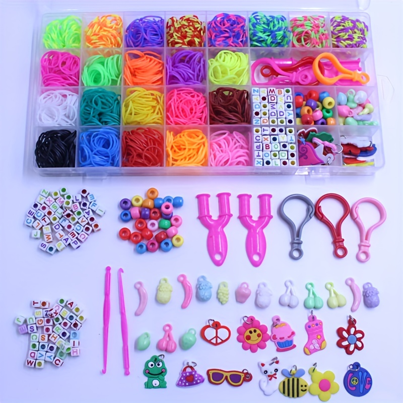 Colorful Rubber Band Set Diy Educational Toys Braided - Temu