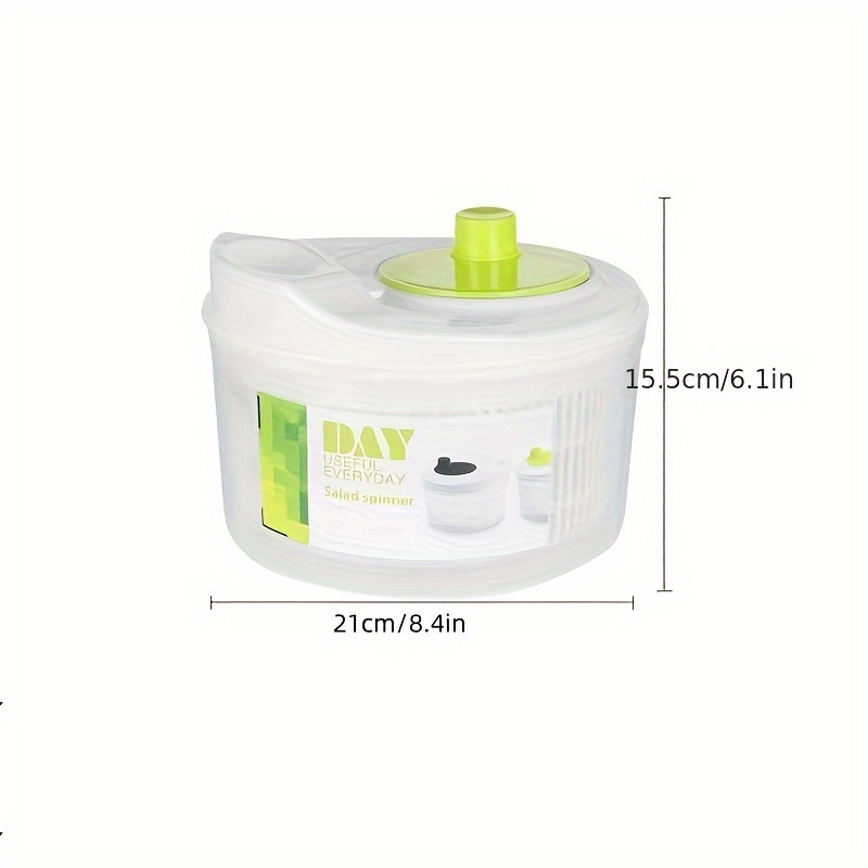 Large Salad Spinner - Manual Vegetable Washer And Dryer - Effortlessly  Remove Excess Water For Crisp And Fresh Salads - Temu