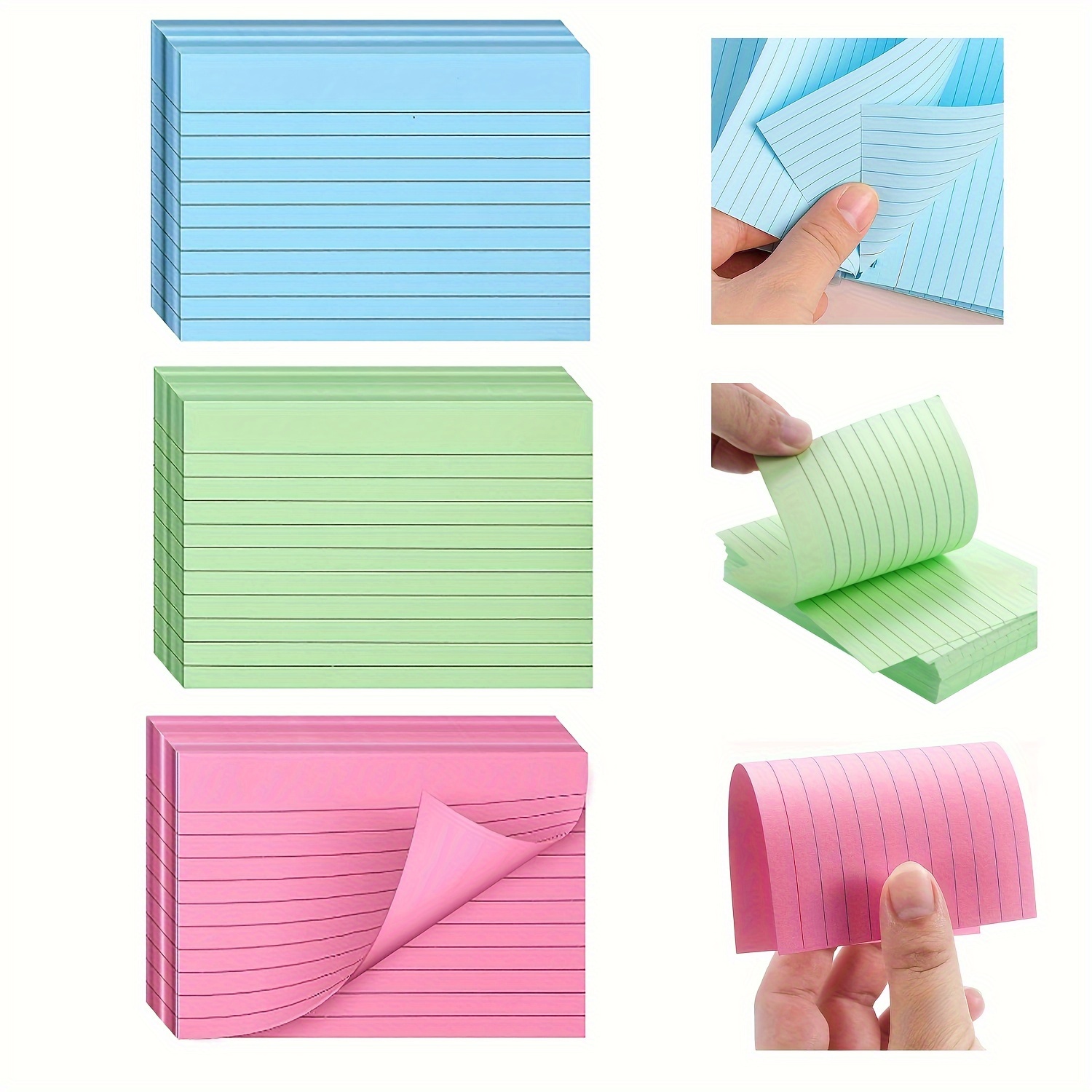Colorful Paper Index Cards Ruled Index Cards Record Cards - Temu