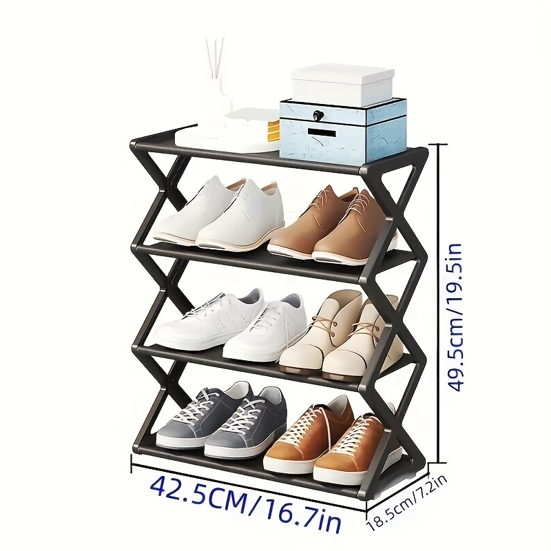 1pcx minimalist shoe rack student dormitory shoe rack family living room shoe rack entry way shoes rack shoes organize shelf shoes organizer home essential details 2