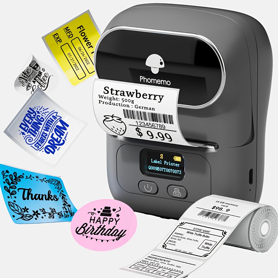 Label Maker Machine M110 Mini Bluetooth Label Makers, Thermal Portable  Handheld Label Printer for Business Logo