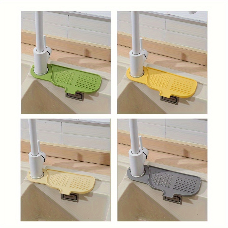 Thickened And Heightened Slope Drain Pad Faucet Sink Splash - Temu