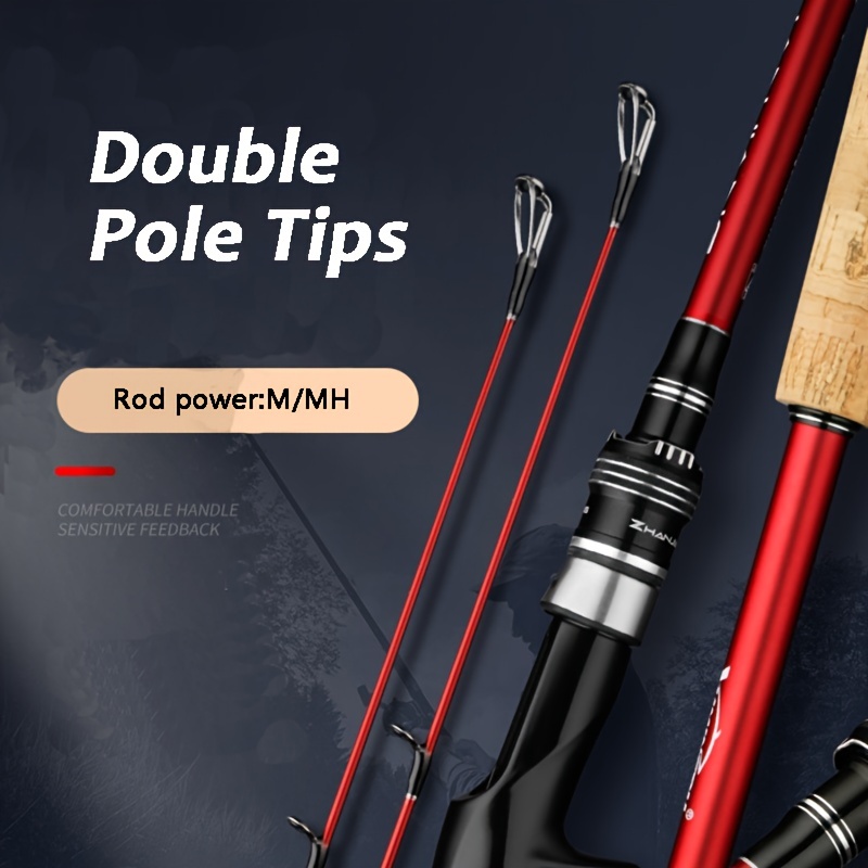 Carbon Fishing Rod Interchangeable Pole Tips M/mh Power F/mf