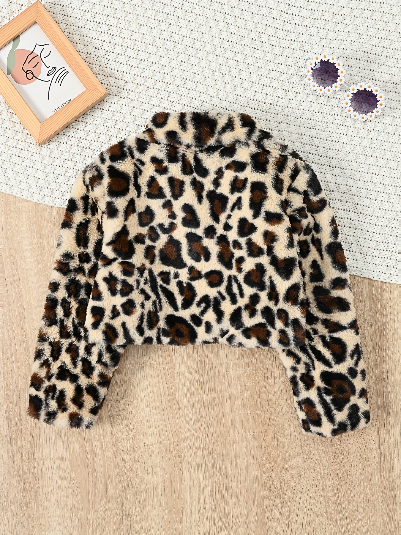 Short leopard print on sale jacket