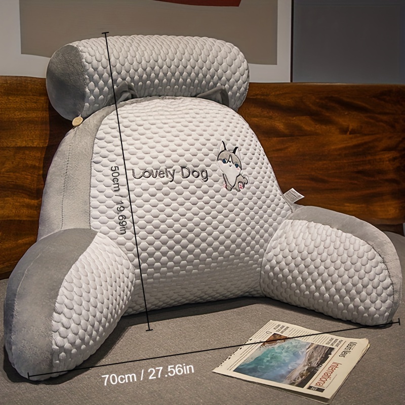 Image of 1pc Of Soft Backrest Cushion For Of The Bed (including Pillow Core), Large Back Cushion For The The Living Room, Reading Pillow For The Bedroom, Home Decoration For .