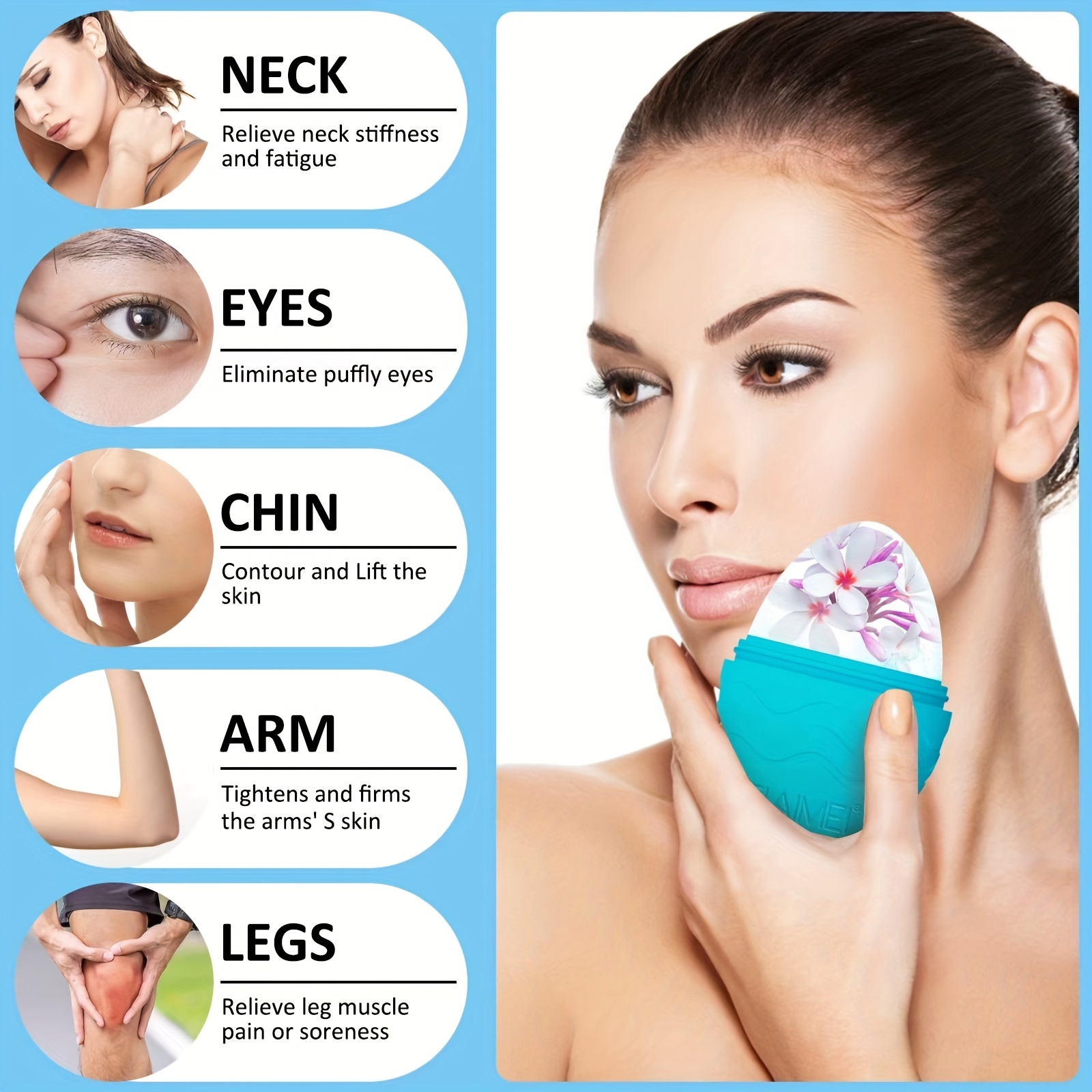 Silicone Ice Face Roller for Smooth Skin