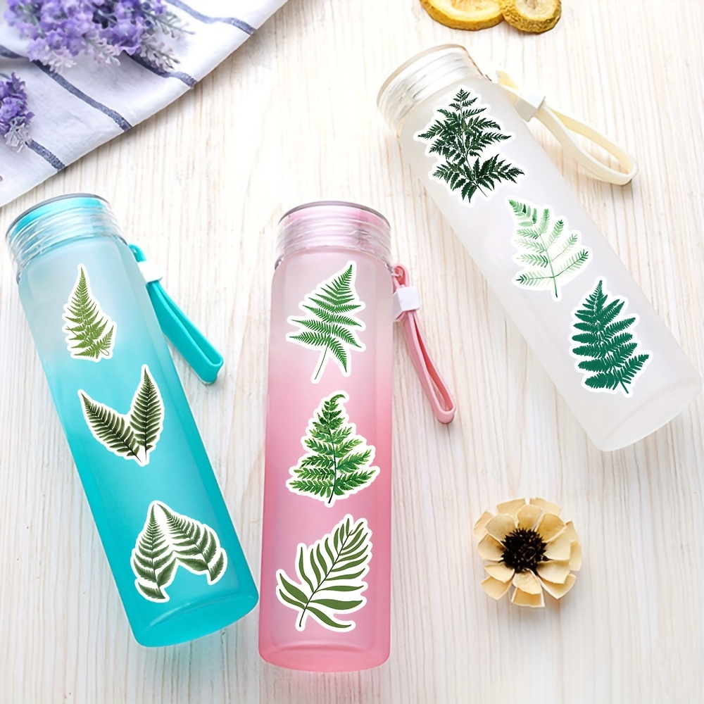 100pcs Green Plant Stickers,Potted Plant Floral Decals Stickers For Laptop  Water Bottles Phone Computer Decal