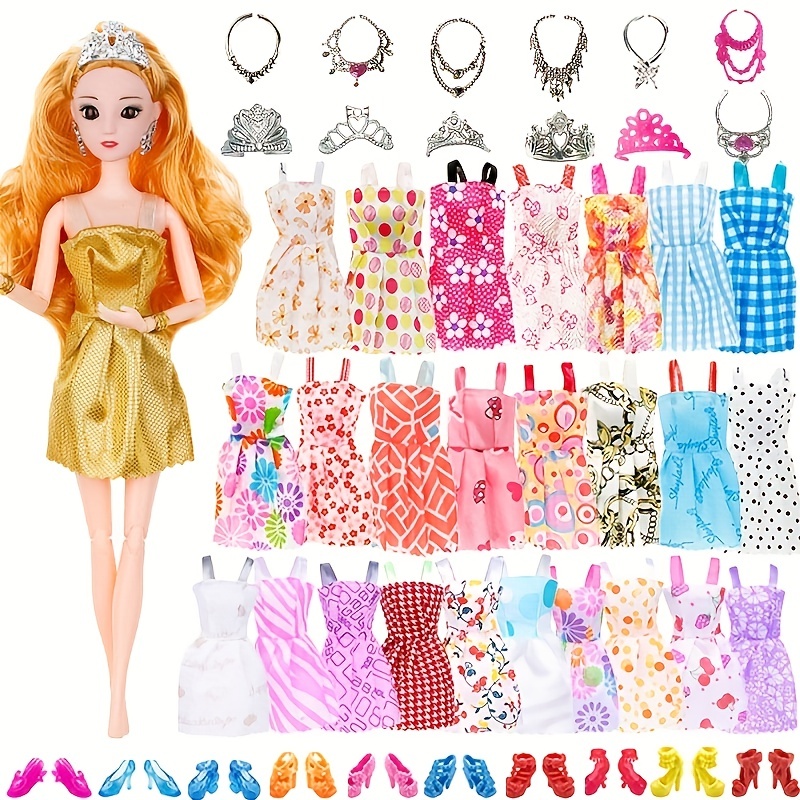 Accessoires de poupée pour Barbie, 94 pièces, vêtements de poupée