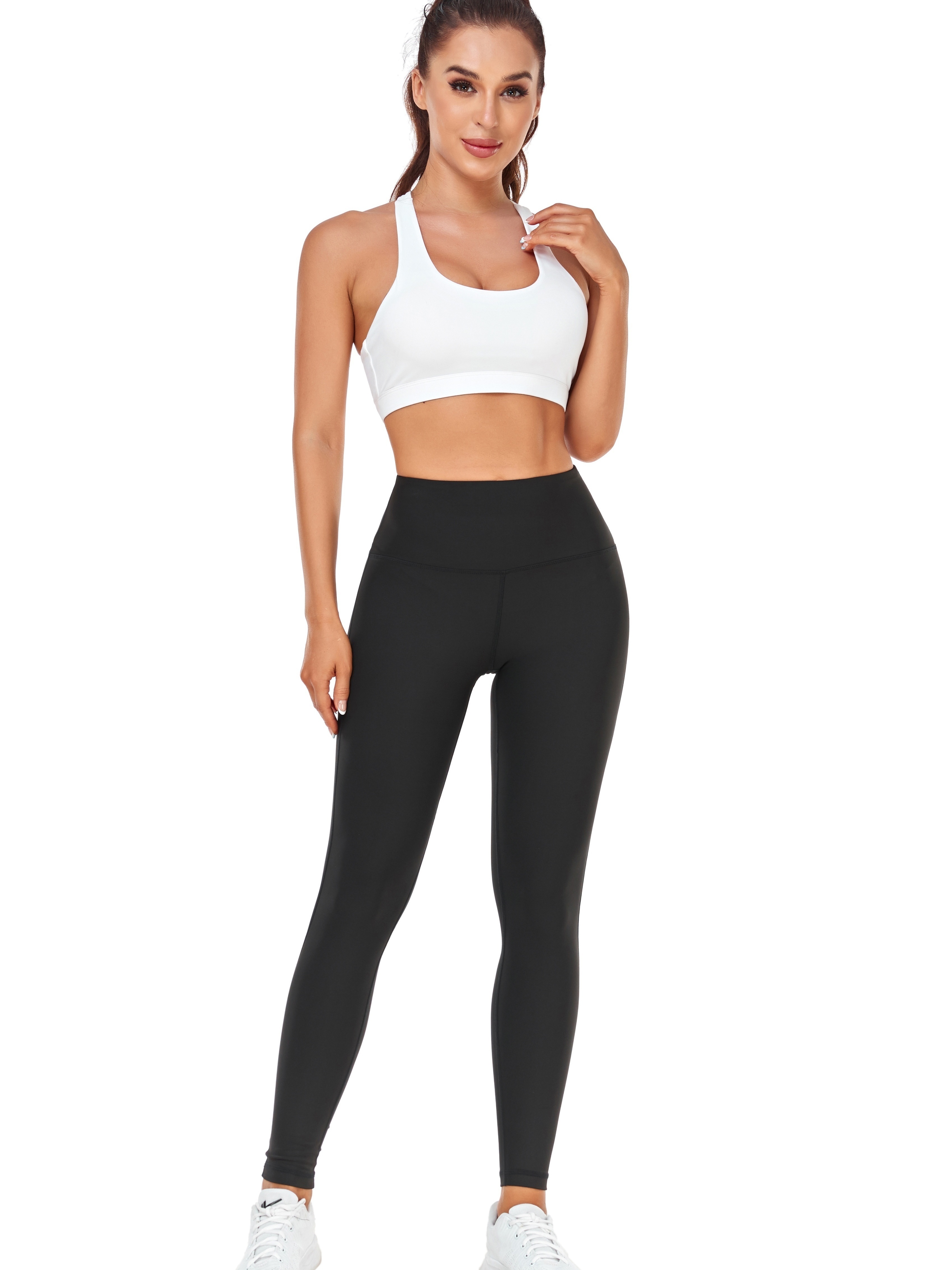 High Waist Sauna Sweat Pants, Tummy Control Slim Fit Stretchy Yoga  Leggings, Women's Activewear