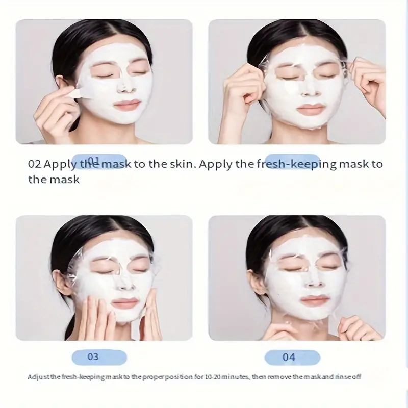 100 Pièces Masque Facial En Plastique Jetable Hydratant Masque En Feuille  Masques Transparents Soins De La Peau Feuille De Papier Pour Le Visage