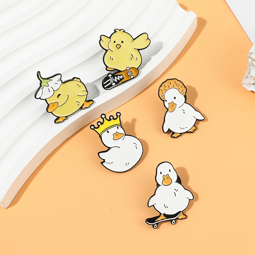 Cute Goose Enamel Pin / Cute Enamel Pins / Duck Lapel Pin / Duck