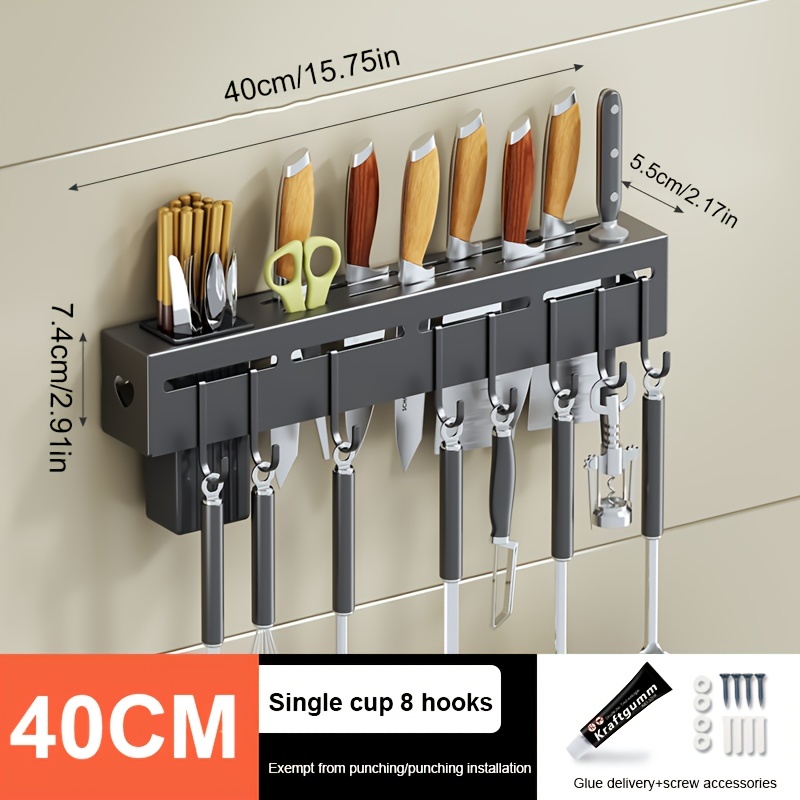 Stainless Steel Detachable Kitchen Kinfe/Utensil Rack