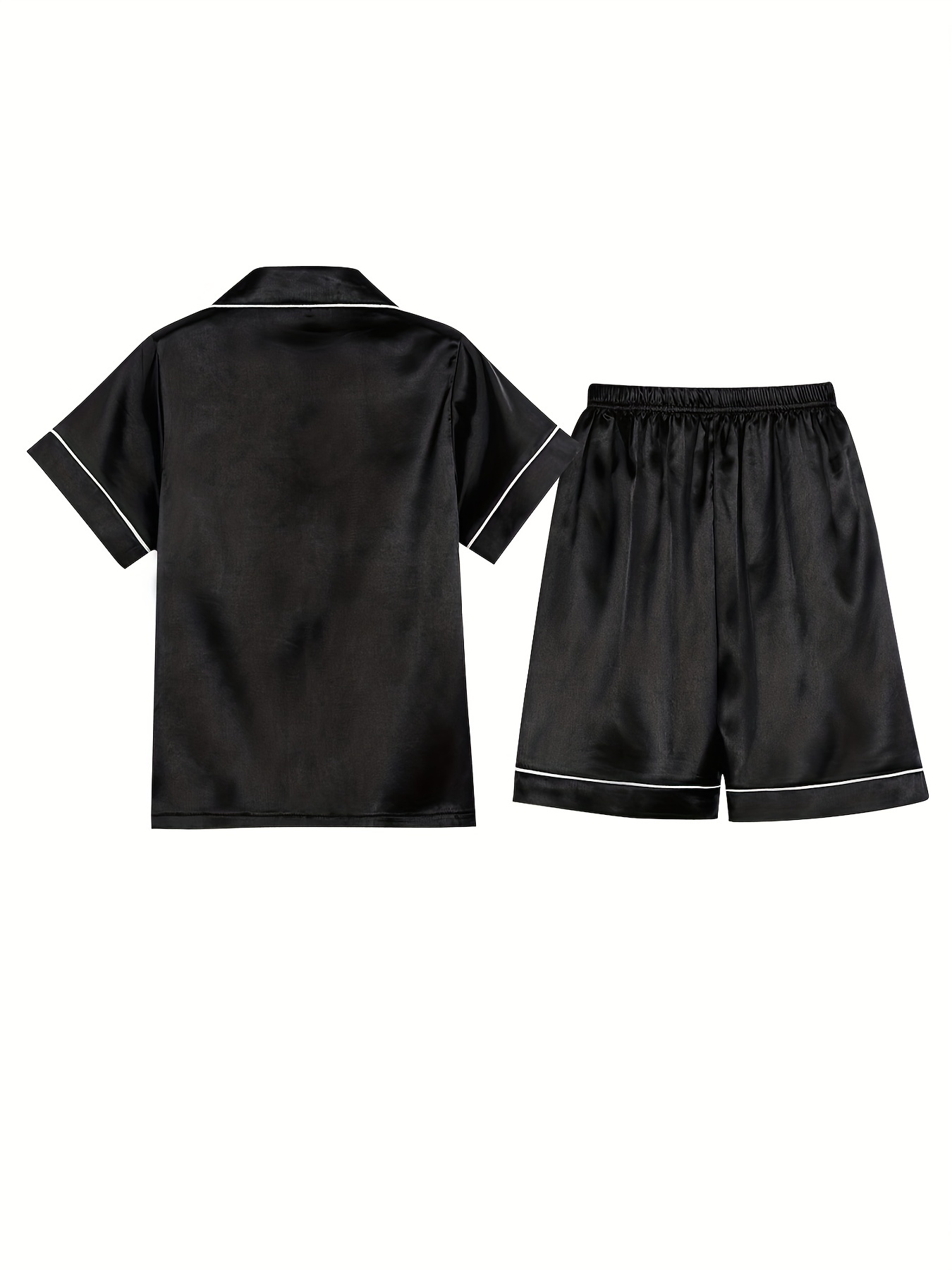 Teens Cotton Pajamas Sets 2021 Summer Girls Boy Short Sleeve Shorts Suit  Children Nightwear Sleepclothes Kids Sleepwear Homewear