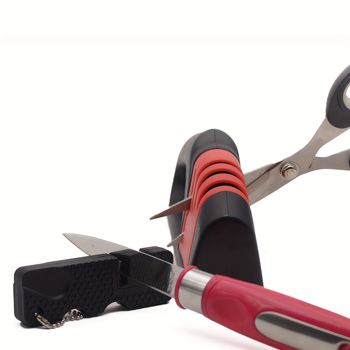 Knife Sharpeners, 1 Kitchen Knife Scissors Sharpening Tool, Outdoor Camping  Pocket Knife Sharpener Survival Tool - Temu