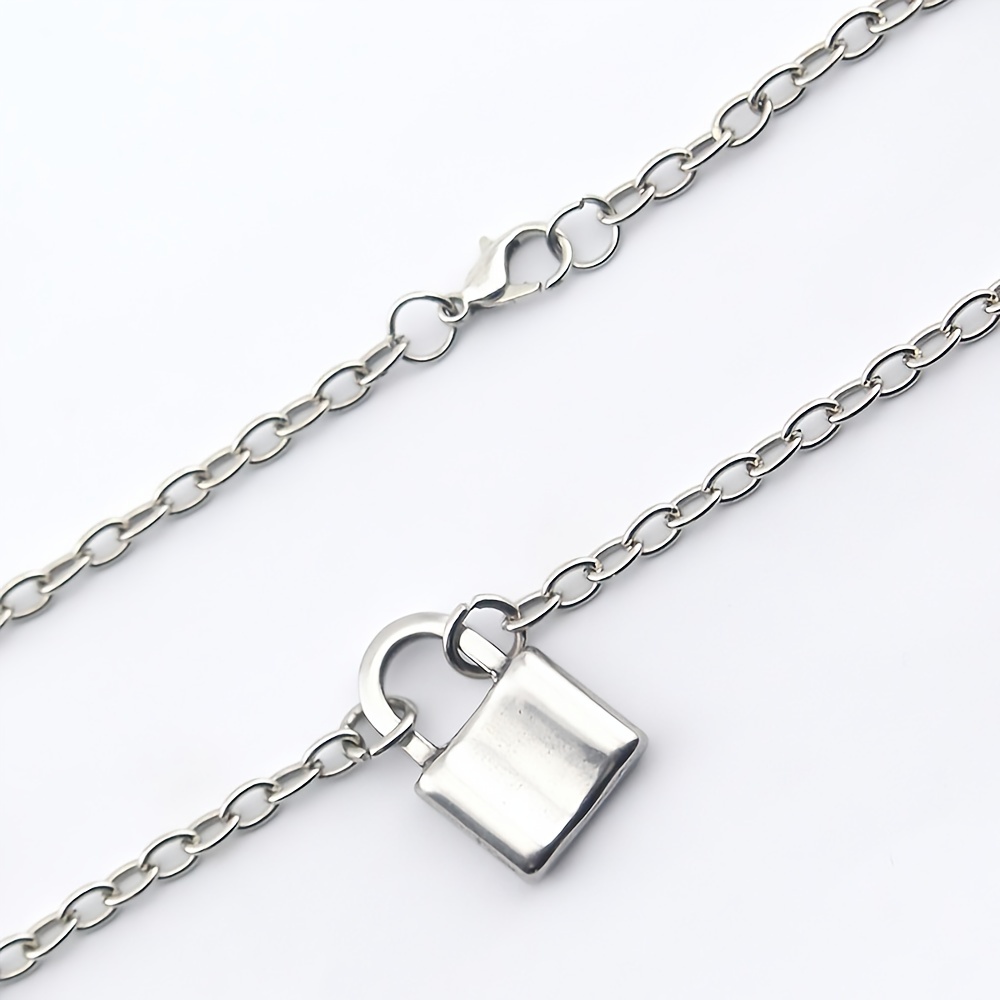 Wrea Punk Lock Chain Necklace