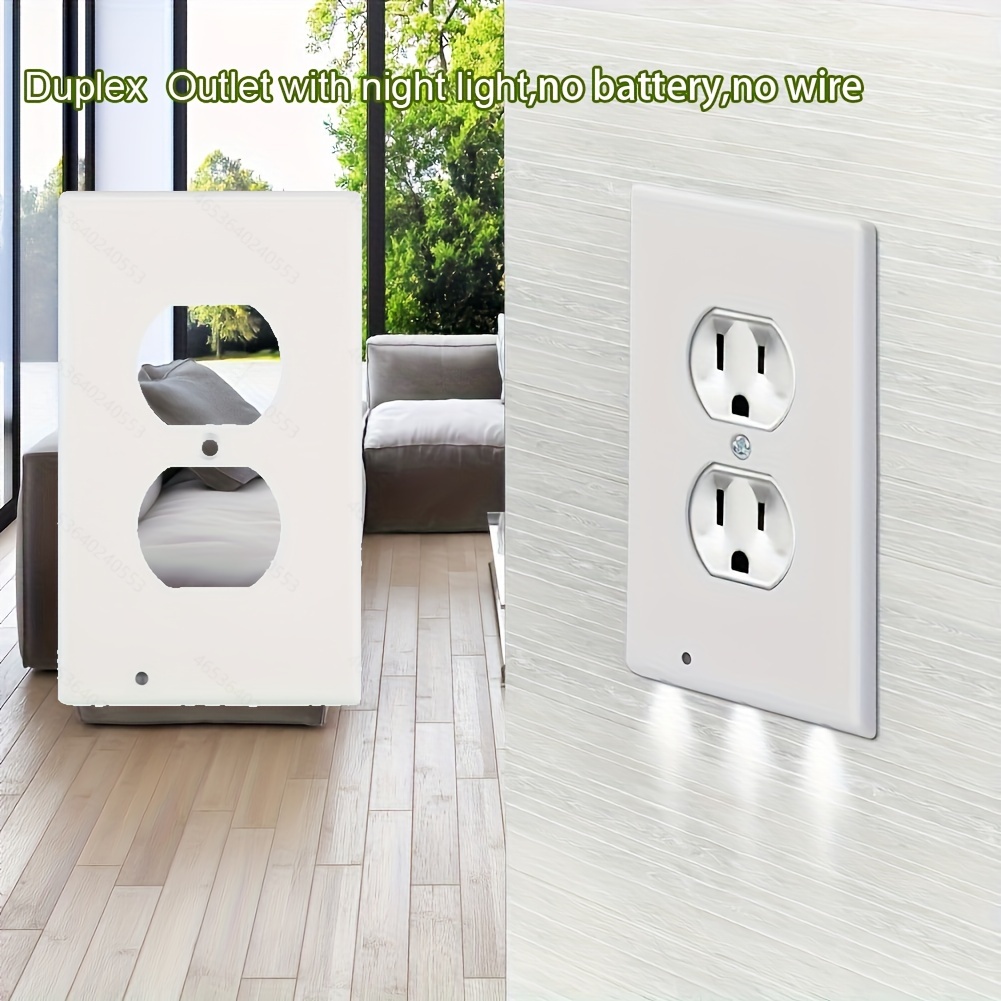 1pc Toma De Corriente Con Soporte, Enchufe De Pared Estándar Americano,  Toma De Corriente USB Estándar Americana, Luz Nocturna Inteligente, Luz De  Amb