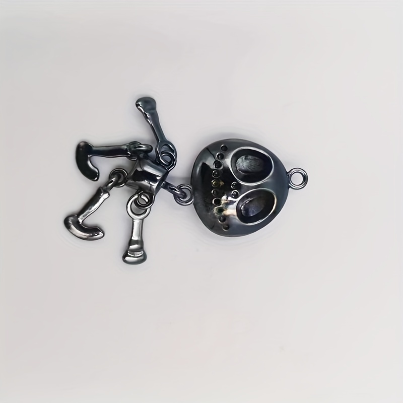 Skull Man Gun Keychain DIY Accessory