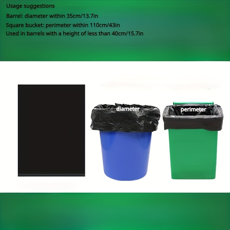 50pcs Extra Large Trash Bags, Black Heavy Duty Garbage Bags, Trash Bags  Garbage Bags Lawn Leaf Plastic Bags Thick Heavy Garbage Bag For Restaurant  Ho