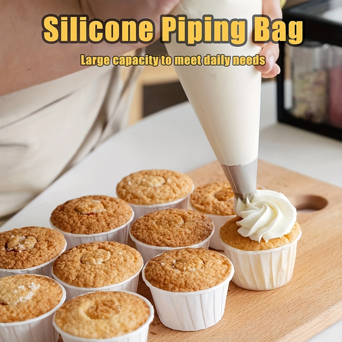Silicone Muffin Pan Mini 24 Cups Cupcake Pan, Nonstick Free