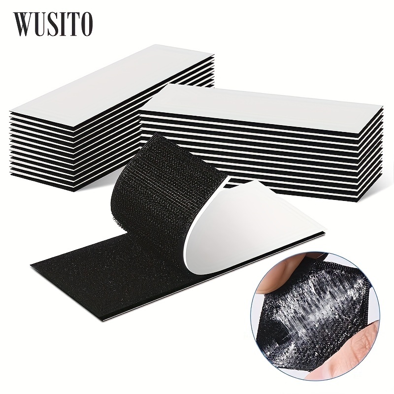 Wusito Hook And Loop Tape With Adhesive Industrial Strength - Temu