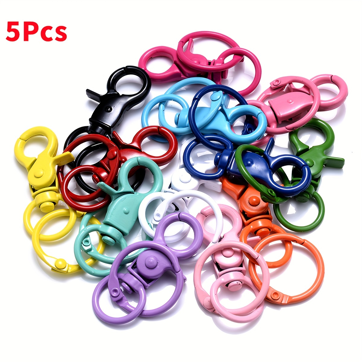 20pcs Plastic Lobster Clasp ,Plastic Lobster Claw Clasp with Stainless  Steel Lobster Clasp Plastic Lobster Hooks for Backpack Clasp Toy Keychain ,  Toy