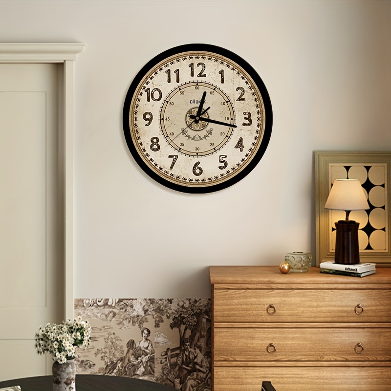 1 Reloj De Pared * Relojes De Pared Decorativos De Metal, Silenciosos, Sin  Tictac, Reloj De Arte Moderno Brillante Y Brillante, Relojes De Pared