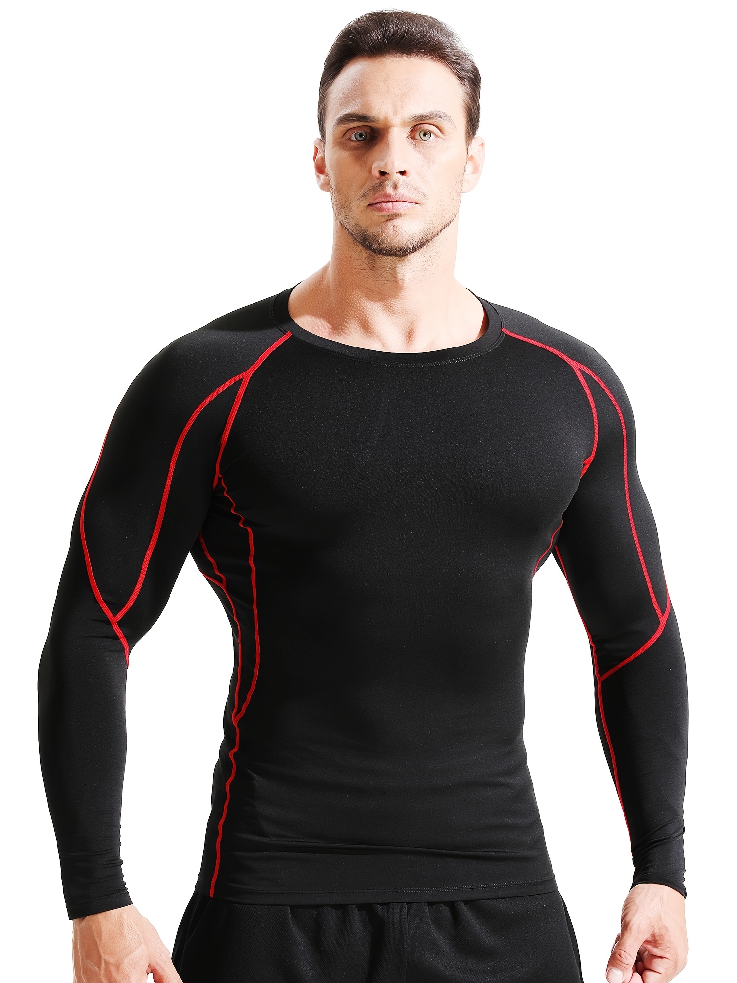 Autumn Long Sleeve Compression Shirt Men Fitness T-shirt Sports