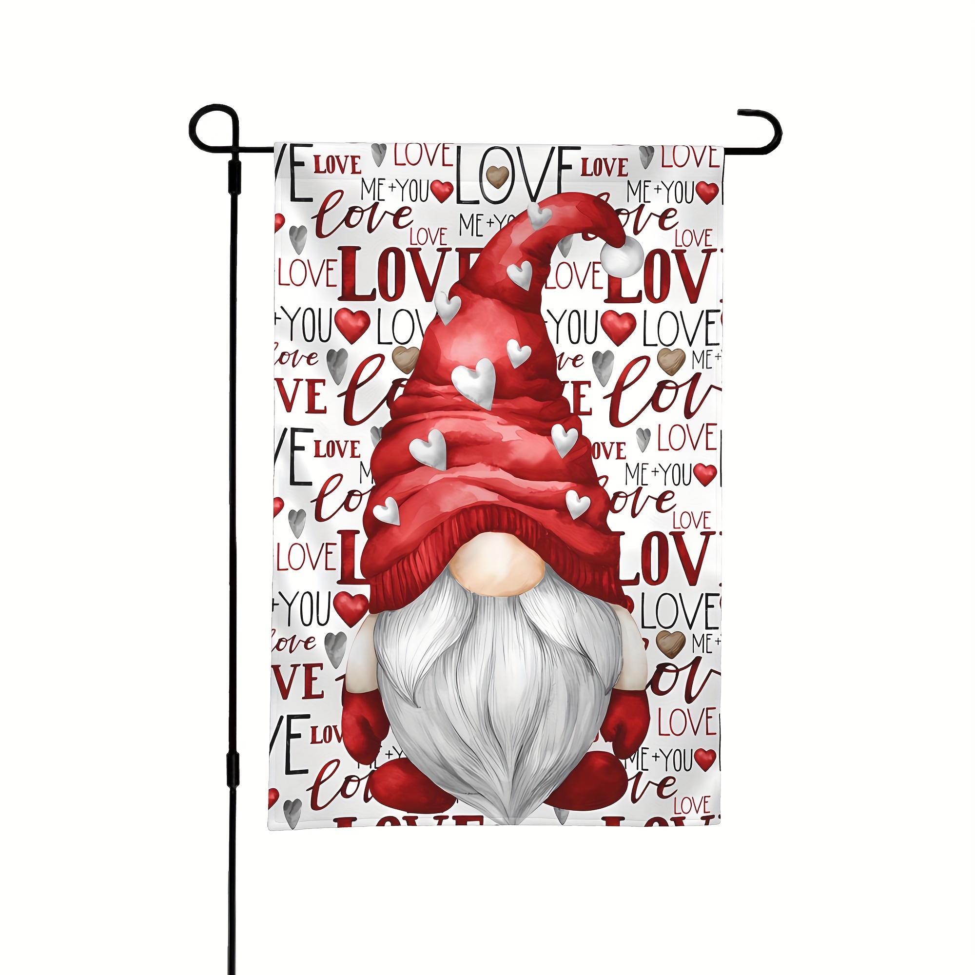 TEMU 1pc, Valentine's Day Decoration Flag, Home Decoration, Outdoor Decoration, Courtyard Decoration, Garden Decoration, Holiday Decoration, Double