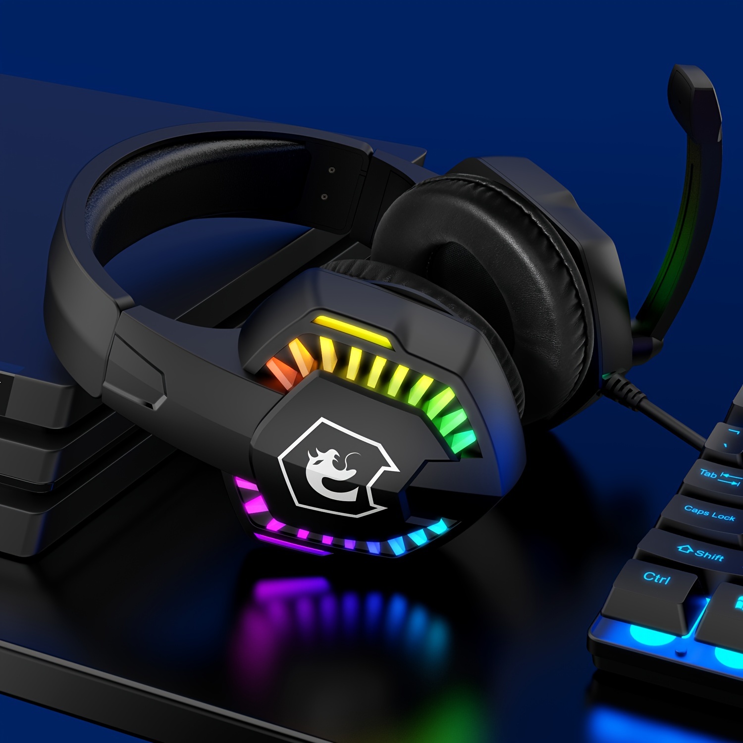 Auriculares Stereo PC / PS4 / PS5 / Xbox Gaming Led RGB COOL