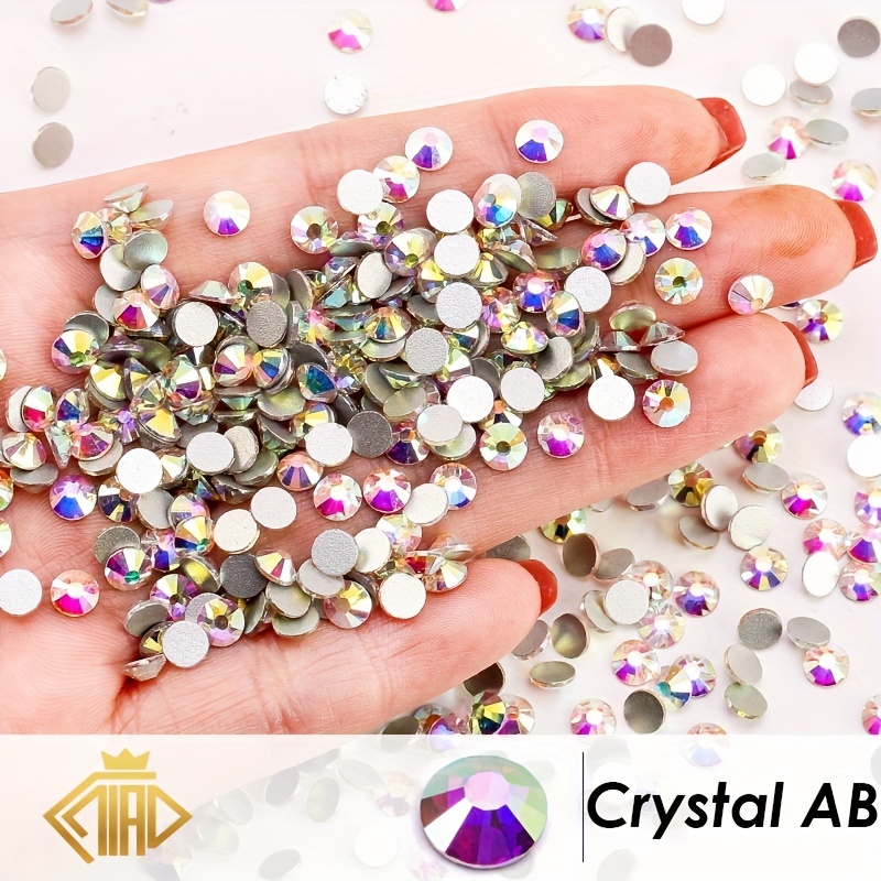 Flatback Crystal Nail Art Rhinestones,round Nail Art Gemstones For Diy  Making Accessories Shoes, Clothes,makeup,bags,nail Art Decoration+pickup  Pen And Tweezers - Temu Philippines