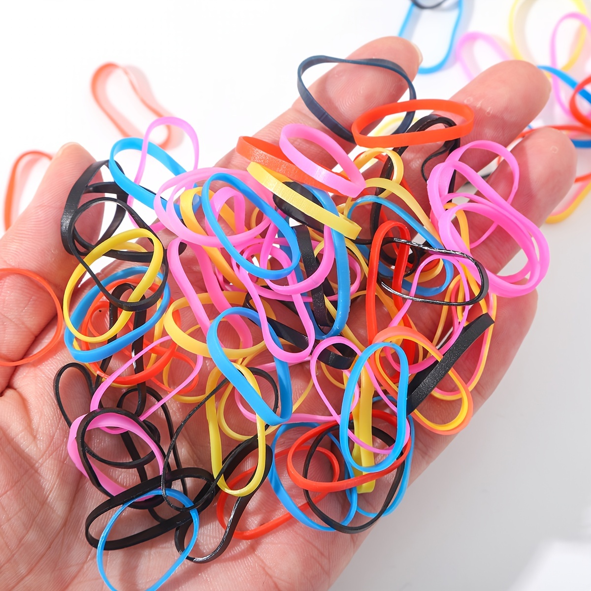 500pcs Colorful Elastic Hair Bands Small Mini Rubber Hair - Temu