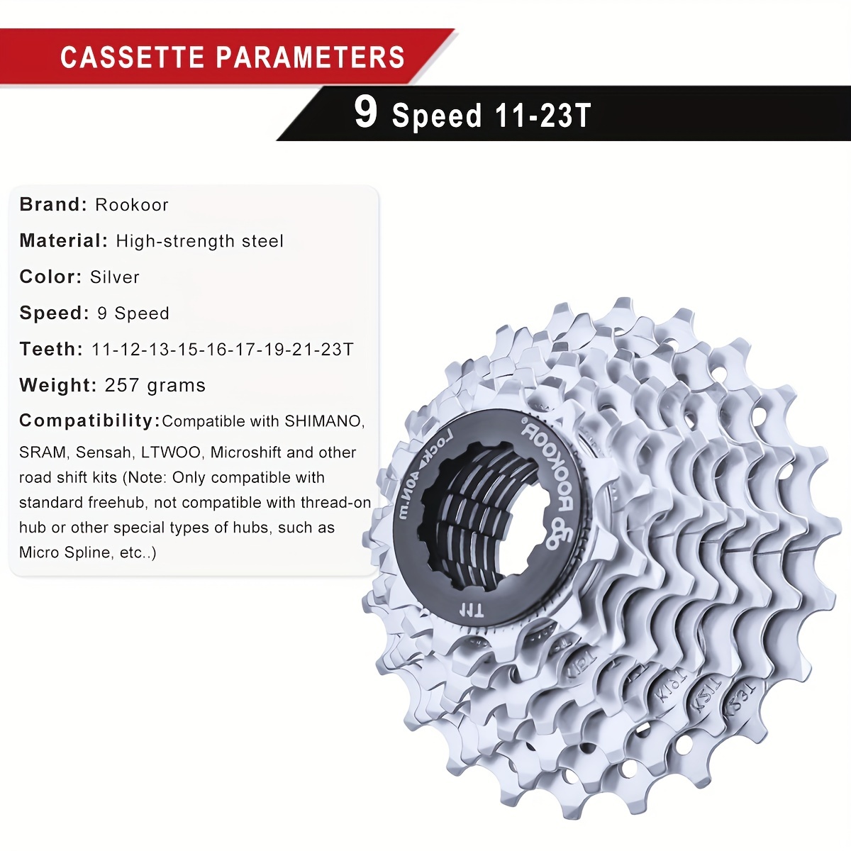 9 speed best sale freewheel sprocket