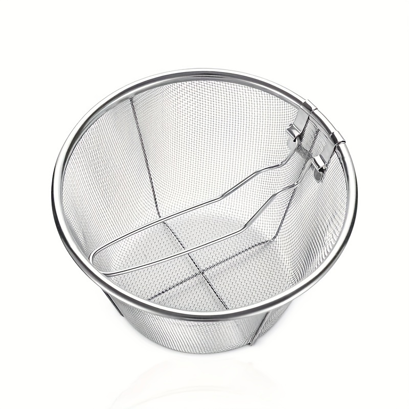 Upgrade Your Kitchen with This Foldable Frying Strainer Basket - Perfect  for French Fries & More!
