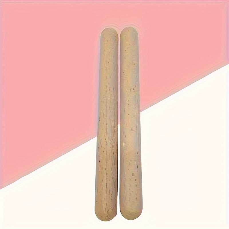 

2 Pieces Of Educational Wooden Drumsticks - Beginner Classical Music Rhythm Sticks - Perfect Percussion Gifts For Boys And Girls