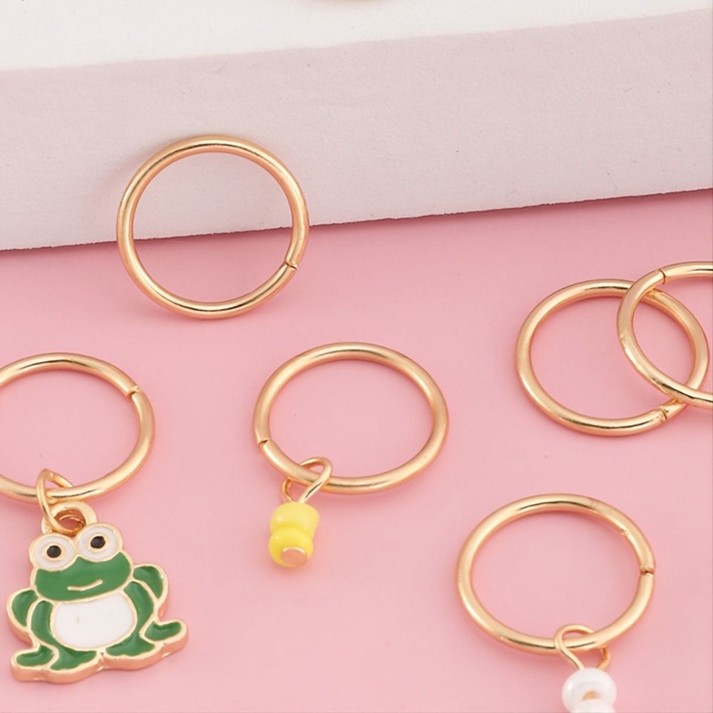 10 Pcs Cute Hair Rings Personalized Hair Accessories For Women Girls Pendant Frog Hair Jewelry Dreadlock Accessories For Braids - Beauty & Personal Care - Temu 10 Pcs Cute Hair Rings Personalized Hair Accessories For Women Girls Pendant Frog Hair Jewelry Dreadlock Accessories For Braids - Beauty & Personal Care - Temu