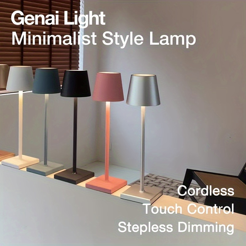 Lampe de table extérieure rechargeable de conception moderne