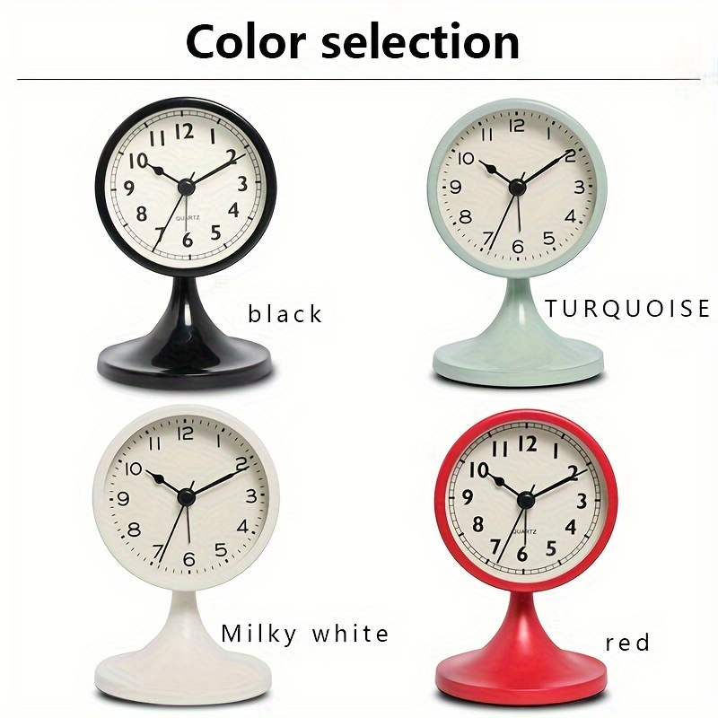 Reloj Mesa Vintage Metal Nórdico Silencioso, Diseño Minimalista Dormitorio  Estudiantes, Esfera 3 Pulgadas - Batería No Incluida - Hogar Cocina - Temu  Chile