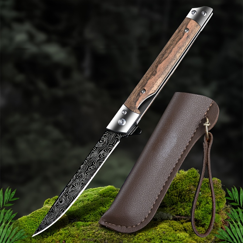 Damascus Knife - Temu