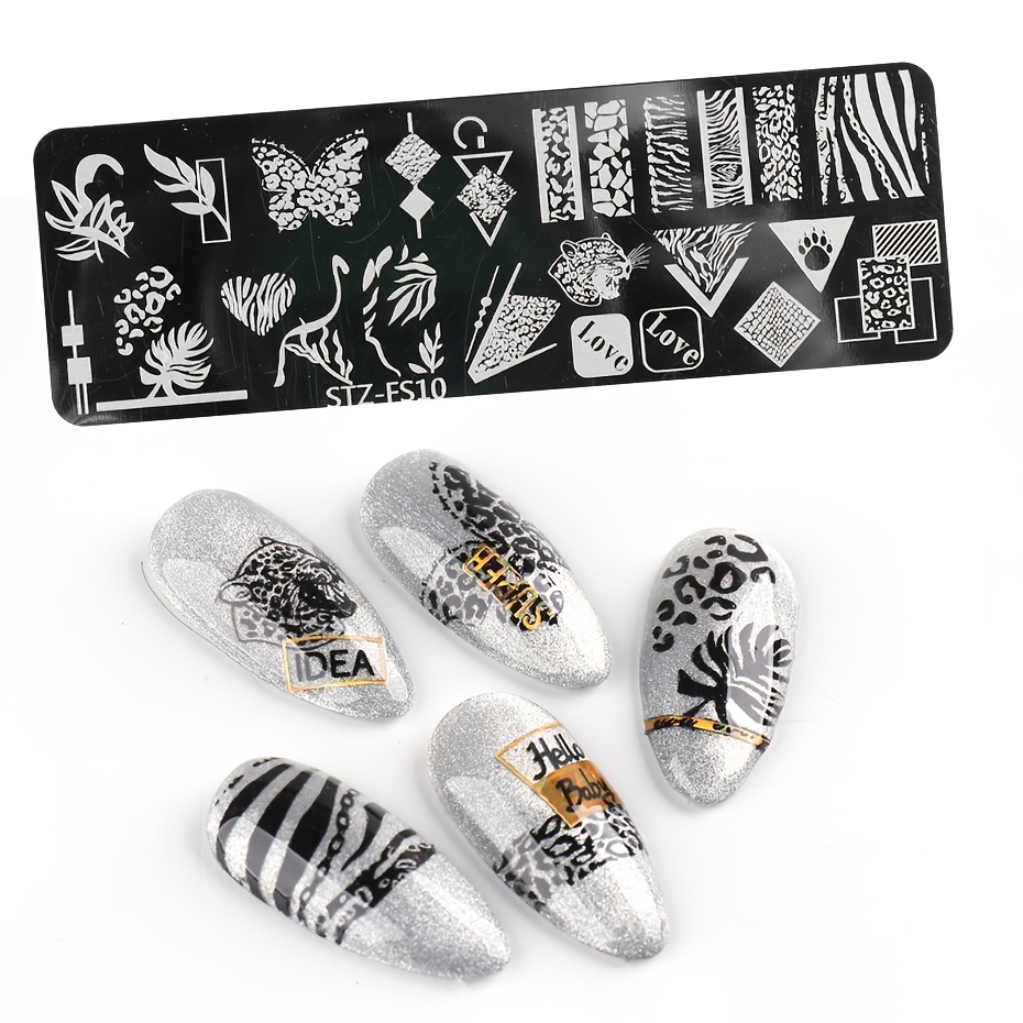 Whirlpool Animal Pattern Stamping Plates Stainless Steel Art Template For  French Manicure Stickers , Decals, And Scrapers From Zuo06, $13.92