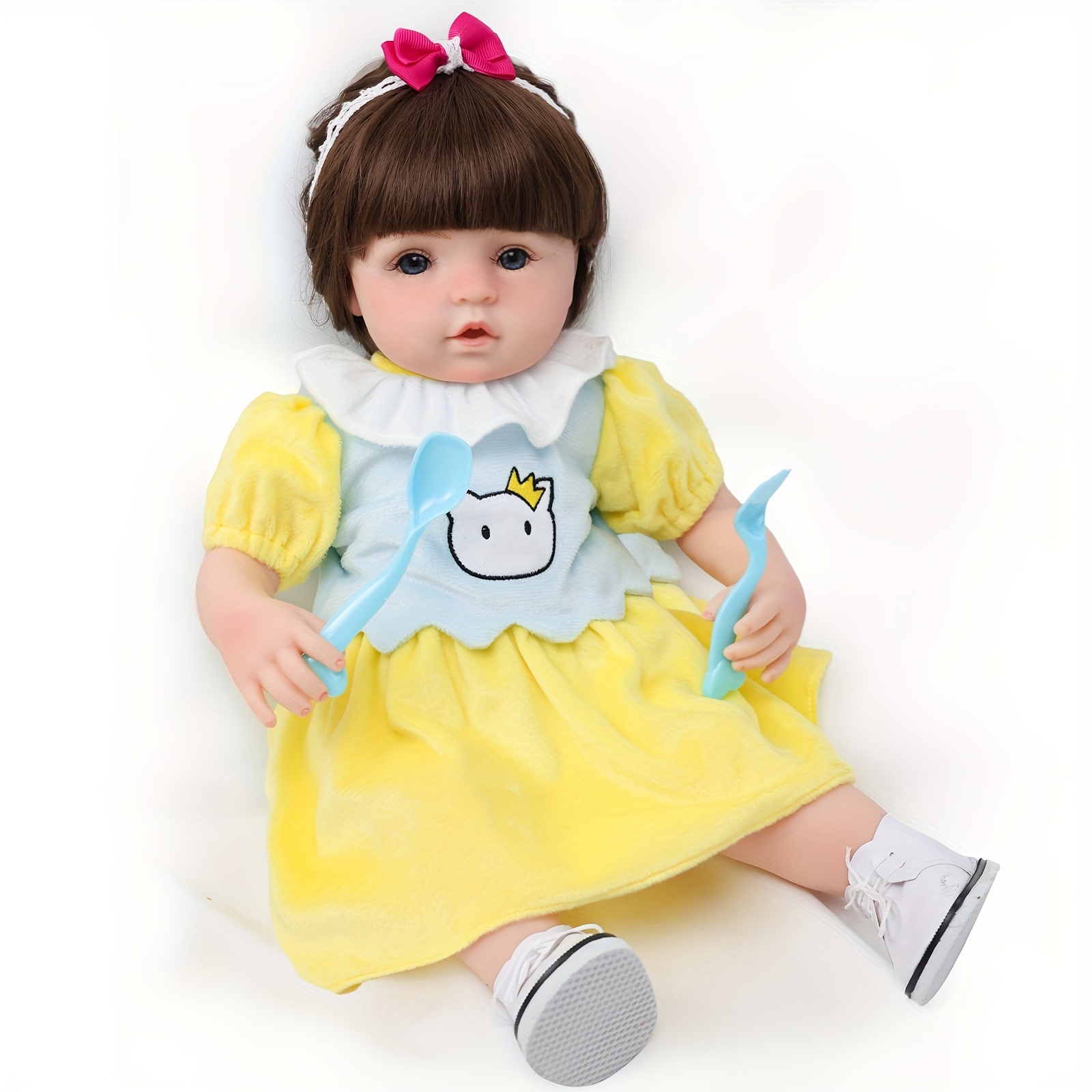 Lucy Reborn Finished Doll Bebe Reborn Doll Inch New Face Realistic Reborn  Sleeping Newborn Baby Boy Real Doll Kids - Temu